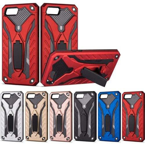 Stand Case For OPPO A1K Shockproof Armor Rubber Silicone Hard Back Cover For OPPO C2 Luxury Rugged Protective Phone Shell Coque