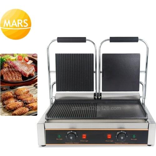 Electric Sandwich Maker Grill Panini Non-Stick Pan Waffle Toaster Cake Maker Breakfast Machine Steak Beaf Frying Pan