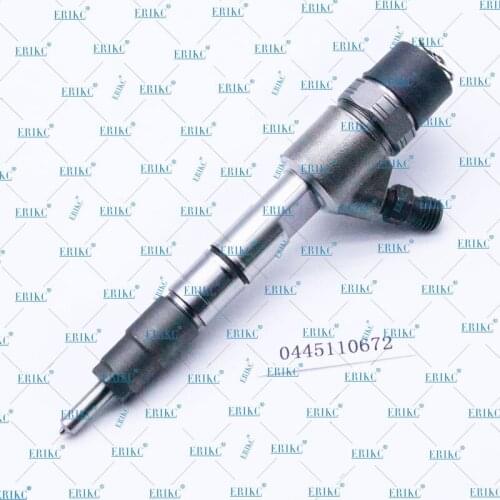 ERIKC 0 445 110 672 Common Rail Injector Assembly 0445 110 672 Diesel Engine Spare Parts 0445110672