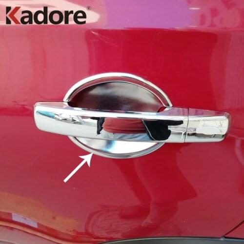 For Nissan Qashqai Dualis 2007 2008 2009 2010 2011 2012 2013 Chrome Car Door Handle Cover Door Handle Bowl Trim Car Styling