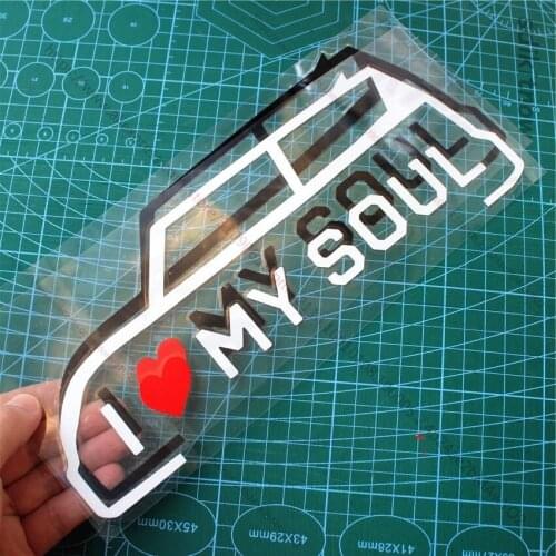 I love my car Decal Funny Creative Sticker Auto Styling Door Window Decoration For kia soul 2018 2010 2011 2017 2012 accessories