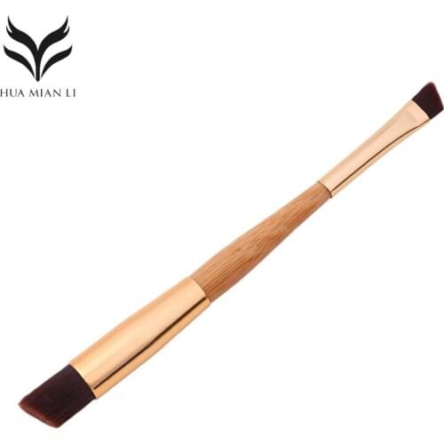 Makeup Brush Oblique Double Head Eyebrow Eyeshadow Eyeliner Cosmetic Brush Professional Portable Beauty Cosmetic Makeup Tool