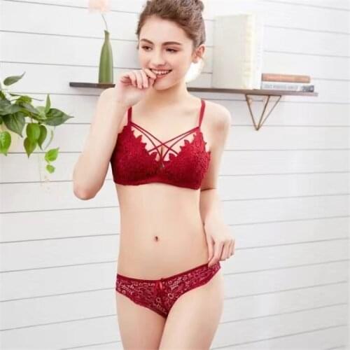 Lace Ensemble Femme 2 Pièces Underwear Sexy Lingerie Set Push Up Bra Underpants Bras for Women Brassiere Lenceria Sensual Mujer