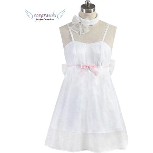 Re: Life a Different World from Zero REM/Remu White Dress Lovely Uniform Cosplay Carnaval Costume Halloween Christmas Costume