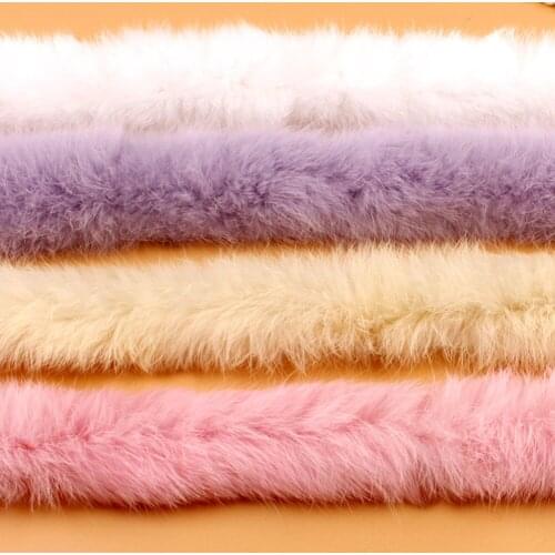 Artificial Rabbit Fur Ribbon Tapes Furry Fluffy Trim Trimming DIY Home Decor Sewing Costume Crafts
