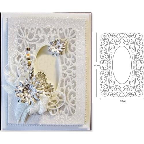 Metal cutting dies etched frame background cut die mold decoration Scrapbook paper craft knife mould blade punch stencils dies