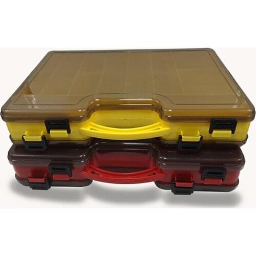 Portable Double-sided Fishing Lure Fishing Tackle Box With Adjustable Large-capacity Fishing Tackle Storage Box