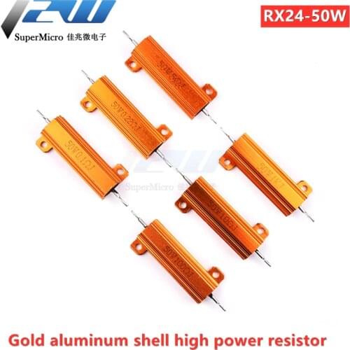 0.5r 1R 2R 4R 6R 8R 10R 20R 50W Aluminum Housing, 1K 5% + 5% -5% 0.5 / 1/2/4/6/8/10/20/50 / 100 Ohm