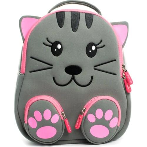 Cocomilo Brand New Kids 3D Cartoon Cat School Bags for Kindergarten Children Girls Boys Animal Backpack Toddler Mochila Infantil