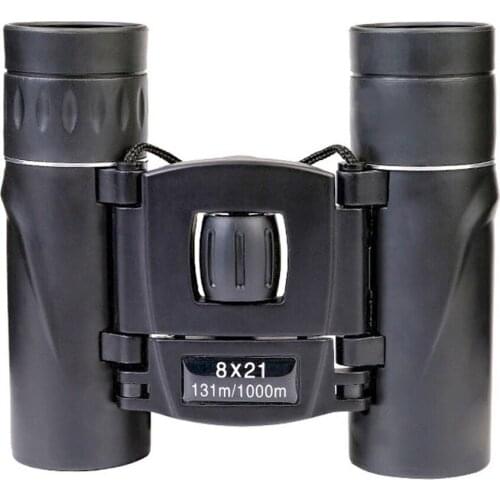 Zoom Binoculars Low Light Night Folding Compact Outdoor 8x21 Telescope High Definition 1000M Range Binoculars hunting camping