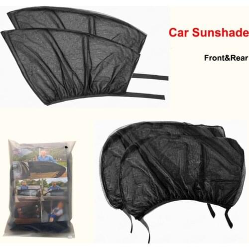 2021 Car Front&Rear Side Window Sun Visor Shade Mesh Cover Insulation Anti-mosquito Fabric Shield UV Protector Sunshade Curtain
