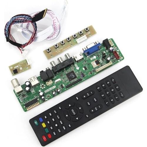 T.VST59.03 For LP156WH2(TL)(Q1) N156BGE-LB1 LCD/LED Controller Driver Board (TV+HDMI+VGA+CVBS+USB) LVDS Reuse Laptop 1366x768