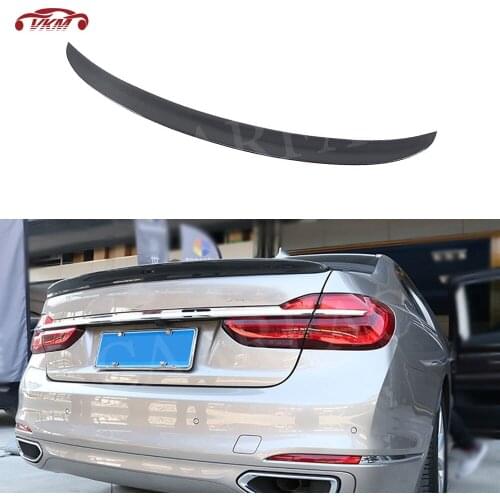 Carbon Fiber Racing Rear Spoiler for BMW G11 G12 740i 750i 760i Sedan Spoiler 2016-2018 AC Style FRP Boot Duck Trim Wings