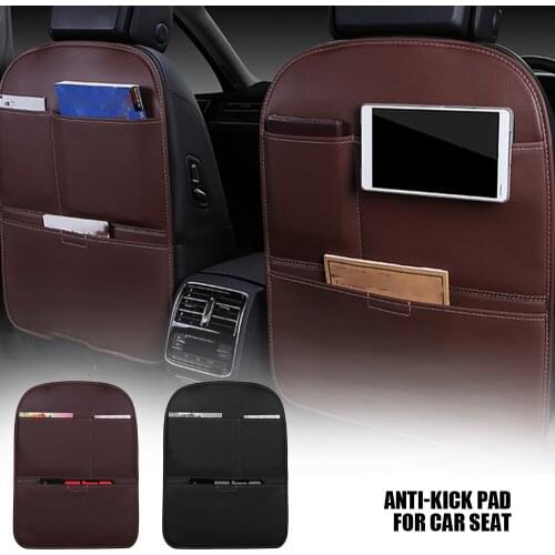 PU Leather Car Seat Back Protector Dust-proof For Children/ Baby Kick Mat Protect From Mud Dirt Waterproof Car Seat Cover