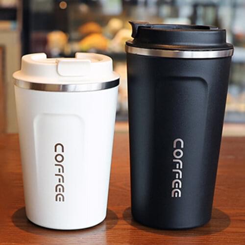 500/380ML Thermos Flask Coffee Mug Dobble Thickened Big Car Thermos Mug Travel Thermo Cup Thermosmug For Gifts Vacuum Flask