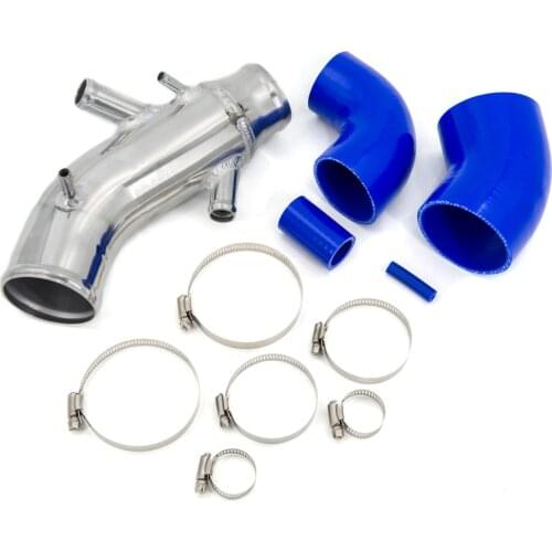 Aluminum Pipe Intakes Pipe Silicon hoses Kit Suit for TT 1.8T mit 225 PS AL-02-SI QR-02-BL