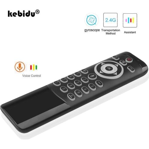 MT1 Wireless Fly Air Mouse 2.4G Support For Backlit Gyro IR Learning with MIC for X96 H96 MAX TV Box Smart Voice Remote Control