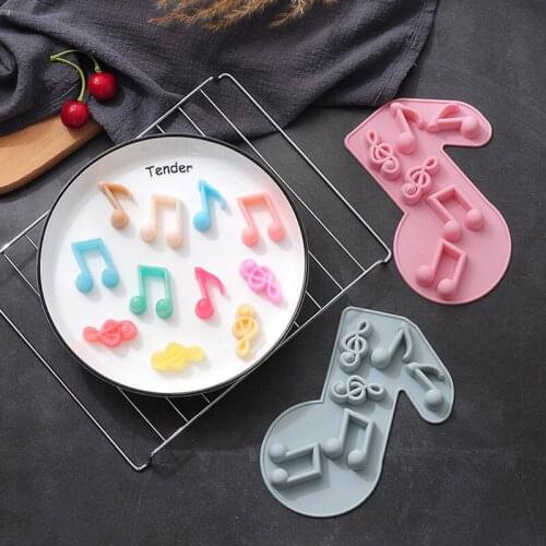 Musical Note Fondant Chocolate Mold Silicone DIY Cake Decoration Tool Resin Mold Keychain Jewelry
