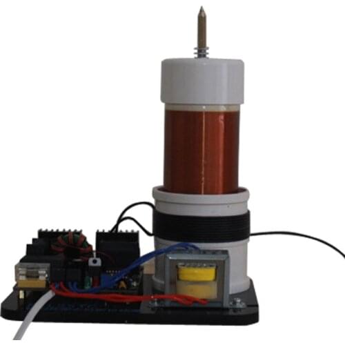 Pllsstc SSTC 100W Diy Tesla Coil Solid State Tesla Coil AC 220V Music Plasma Horn Speaker Electronic Finished Component Parts