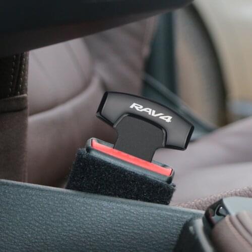 1PCS Safety Belt Buckles Real Trucks Car Seat Safty Belt Alarm Canceler Stopper for Toyota RAV4 accessories car styling