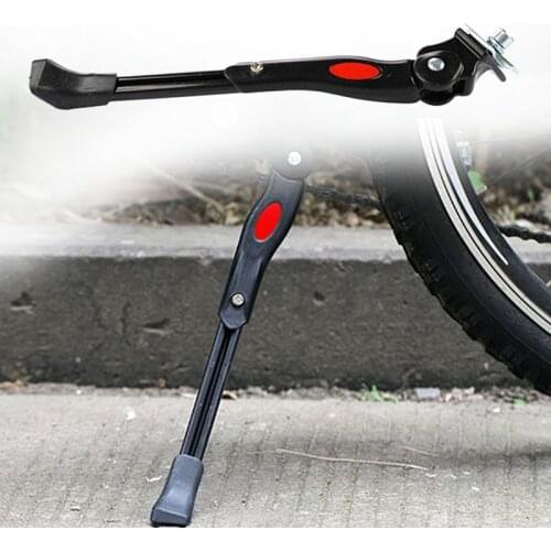 Middle Bike Stands Kickstand Aluminum Alloy Adjustable Parking Racks Mountain Bicycle Side Support Cycling Part for 20 24 26MTB