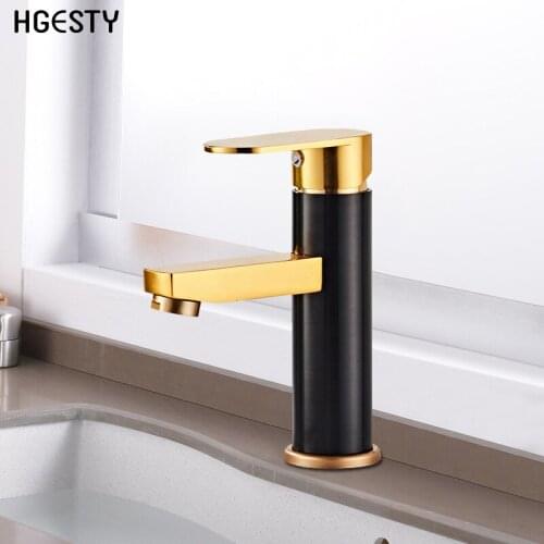 Luxury Bathroom Basin Faucet Space Aluminium Single Handle Bath Basin Sink Faucet Deck Mounted Cold and Hot Water Mixer Faucet