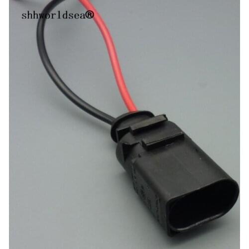 Shhworldsea 1pcs 2 pin 3.5mm auto for VW electrical horn wire harness waterproof male connector 8D0 973 822 8D0973822 1717692-1