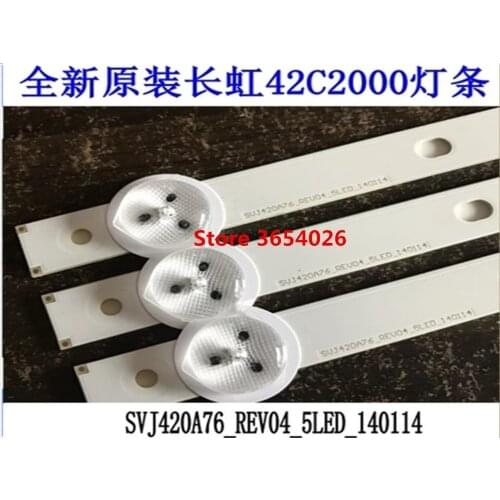 10piece/lot led backlight For Changhong 42C2000 bar light SVJ420A76_REV04_5LED_140114 1pcs=5led 47cm