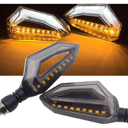 Universal LED Turn Signals Motorcycle Indicators Lights DRL Motorcycle flasher Blinkers For chopper Kawasaki er6n z750 xj6