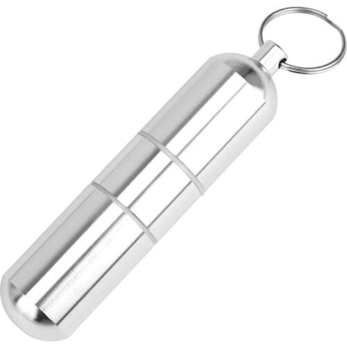 Outdoor Waterproof 3-Section Cylinder Medicine Pill Storage Box Case