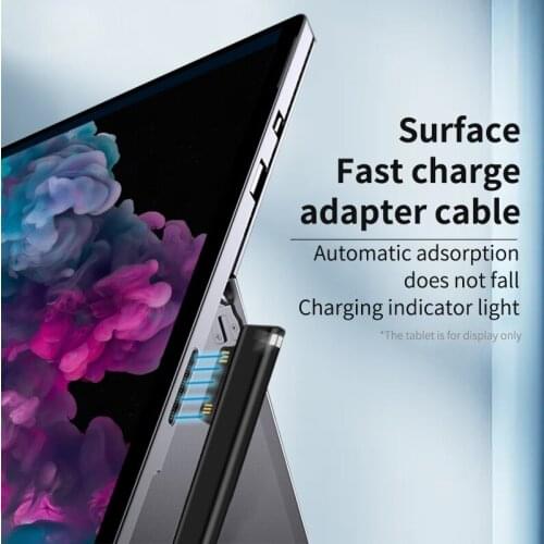 3M/2M/1.5M/1M 15V 3A TYPE-C to Microsoft Surface Pro 6/5/4/3/GO/BOOK Laptop Fast Charge PD Decoy Charging Cable With Charger