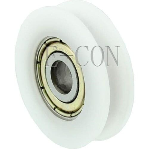 1/2/5/10PCS U Nylon plastic Embedded 625 Groove Ball Bearings 5*24*6.8mm Guide Pulley