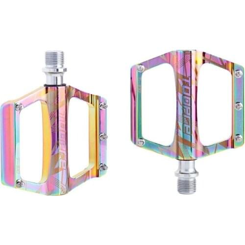 1 pair of mountain mountain road bike flat pedals bicycle aluminum alloy bearing pedals Bicycle Sealed Bearing Pedals