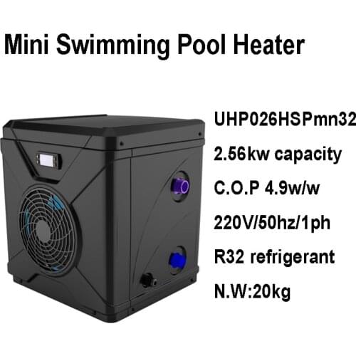 2.56kw Mini Swimming Pool Heater Heat Pump for Swimming Pool Heating