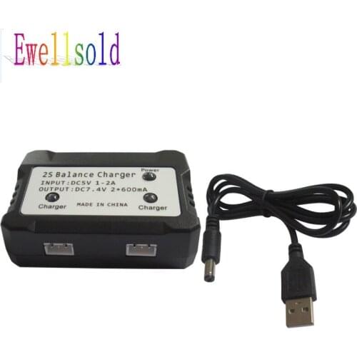 2 In 1 7.4v 2S Balance Charger for 7.4v Li-po battery 7.4V Li-ion battery 7.4v Lithium battery