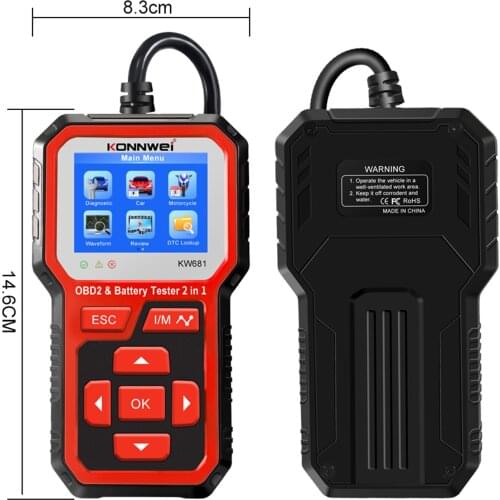 2 in 1 OBD2 Scanner Car Check Engine Tool Auto Diagnostic Scanner Code Reader Scanning Tool