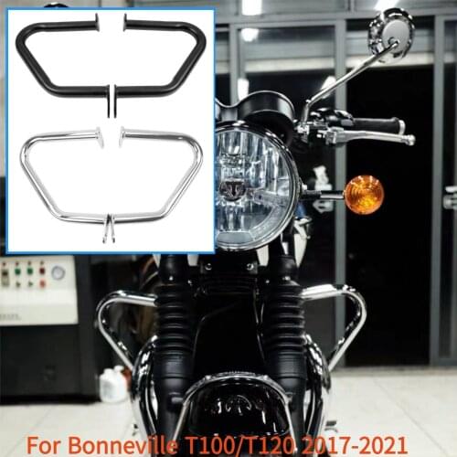 2018 2019 2020 Street Cup Twin Accessories Motorcycle Engine Guard Bumper Crash Bars For Triumph Bonneville T100 T120 2017-2021