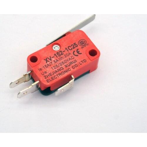 5pcs 152-1C25 SPDT NO+NC Miniature Micro Switch Straight Lever Bolt Terminal Type