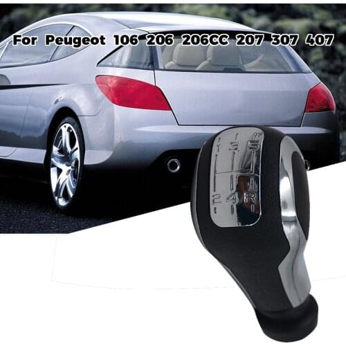 5-speed shift lever matcher Manual Car Gear Shift Knob Gear Shift Knob For Peugeot 106 206 206CC 207 307 407