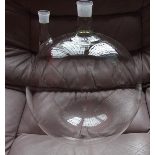 50000ml,2-neck,Round Bottom Glass Flask,50Litr Chemical Bottle,Heavy Wall