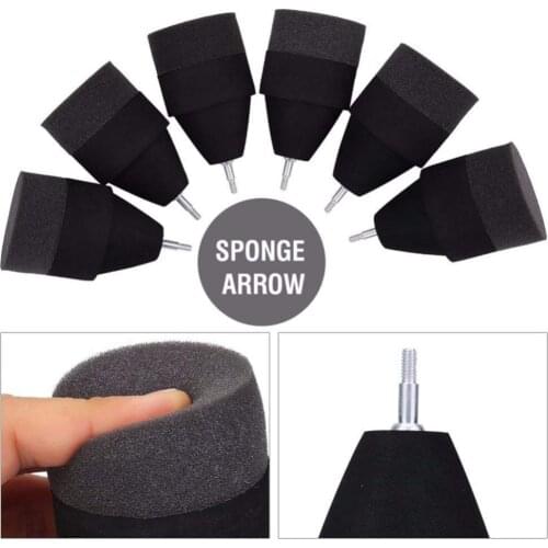 6pcs Sponge Foam Tipped Arrowheads Safe Arrowhead Game Practice Broadheads Tips for LARP Bow Combat Archery Hunting/CS/ Shooting