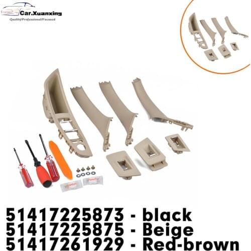 7PCS +Toolkit For BMW 5 Door Handle Window Control Panel Armrest Switch Car Door Handle 51417225873 51417225875 51417261929