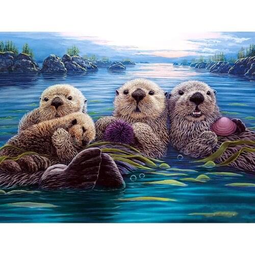 Full Square/Round drill diamond Painting 5D DIY diamond embroidery lovely beaver Diamond mosaic Home Decor Gift