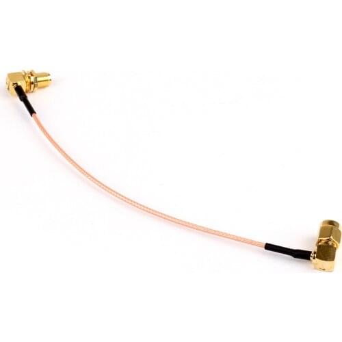 Artudatech WIFI Extension Cable RP SMA Female To RP SMA Male Right Angle RG178 15CM 6in
