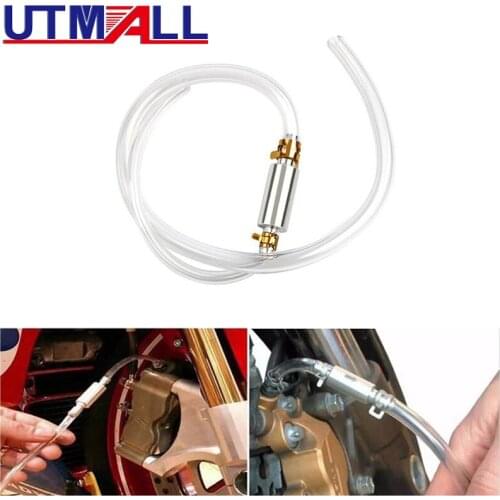 Car Motorcycle Clutch Brake Bleeder Hose One Way Valve Tube Bleeding Tool Kit