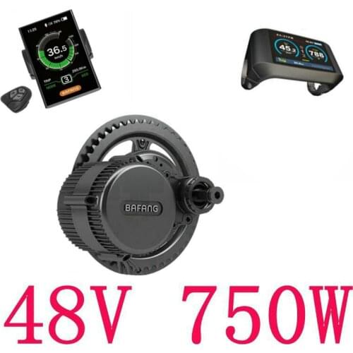 Free shipping 8fun/bafang motor BBS-02B 48v 750w latest controller crank Motor eletric bicycles trike ebike kits 44T