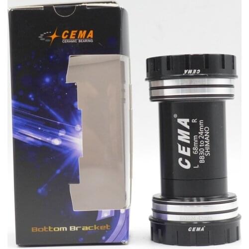 CEMA BB30 to 24mm Bike Press Fit Interlock Ceramic Bearing Bottom Bracket