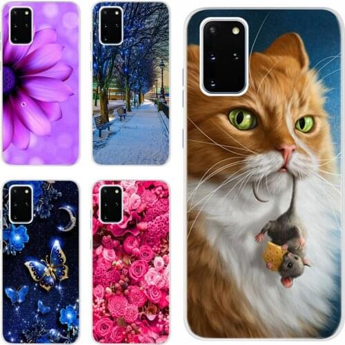 For Samsung Galaxy S20 Plus Case SM-G985F Soft Slim Fundas Colorful Painted Cover For Samsung S20+ S 20 Plus 5G G986F Phone Case
