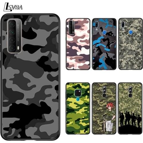 Camouflage Art For Huawei Mate 40 RS 30 20 20X 10 P Smart 2021 2020 Z S Pro Plus Lite 2019 2018 Phone Case