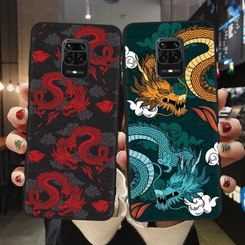Fashion Cute Dragon Silicone Phone Case For Xiaomi Mi 10T Lite 10 Ultra Redmi Note 9S 7 8 9 Pro 8T Back Cover Capa Fundas Shell